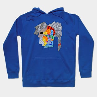 Warrior and Colourful Ornaments Hoodie